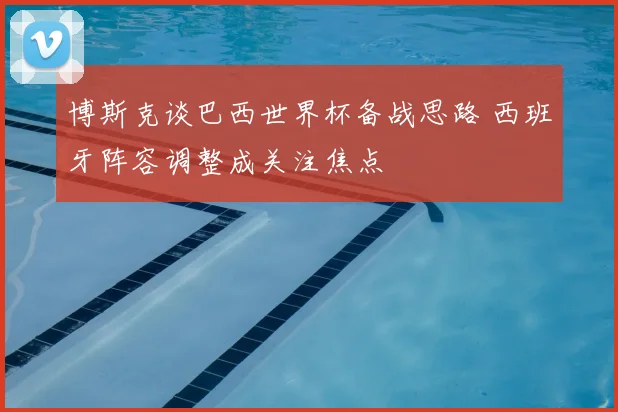 博斯克谈巴西世界杯备战思路 西班牙阵容调整成关注焦点